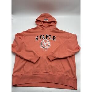 Staple Sweatshirt Hoodie Pigeon Embroidered Men’s Size XL PEACH HEAVYWEIGHT
